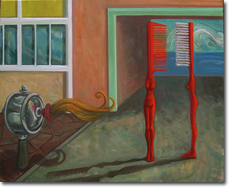 Large Oil On Canvas - All About The Hair