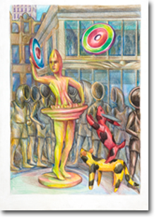 A2 Drawing - Deco Performer