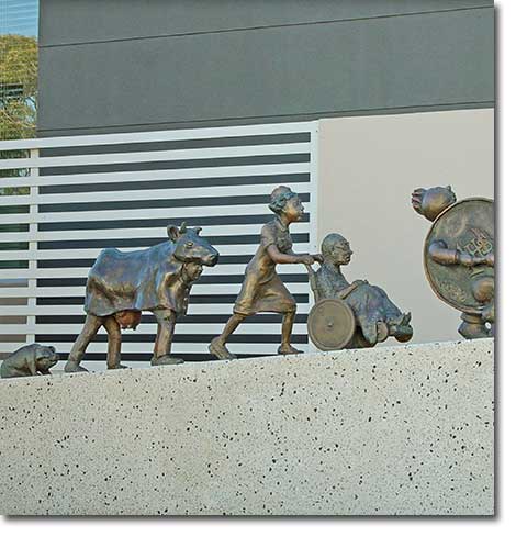 Bronze Sculture The March of Time