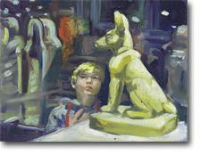 Exhibition Boy and Anubis