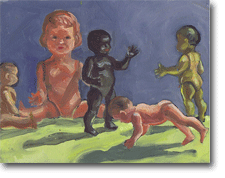 Small Oil Painting - Plasric Kids Press Up