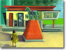 Small Oil Painting - Public Art at Weert Station