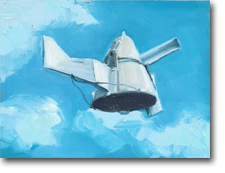 Small Oil painting - Windvane Flying Right