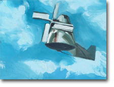 Small Oil Painting - Windvane Flying