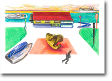 A2 Drawing - Shore Leave