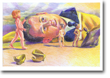 A2 Drawing - Washed Up