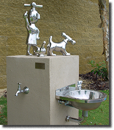 The Water Watchers, Public Artwork, Stainless Steel